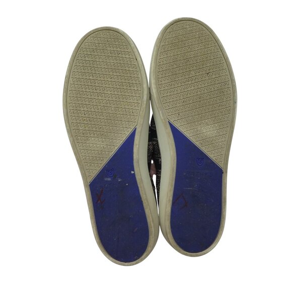 Rothys The Original Black Gold Shimmer Knit Stretch Slip On Sneaker Womens 8.5 - Picture 10 of 13